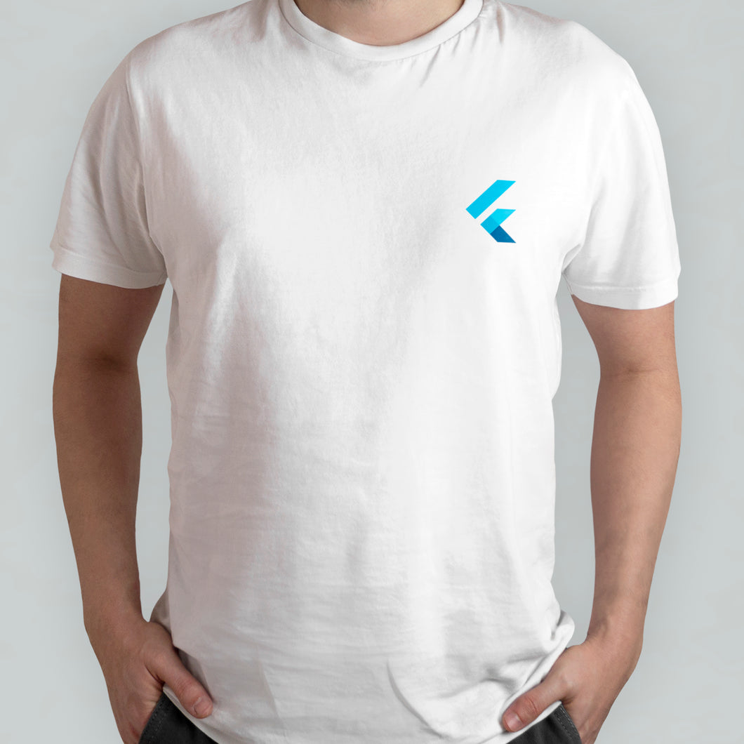 Camiseta Logo Corazón Developer Flutter